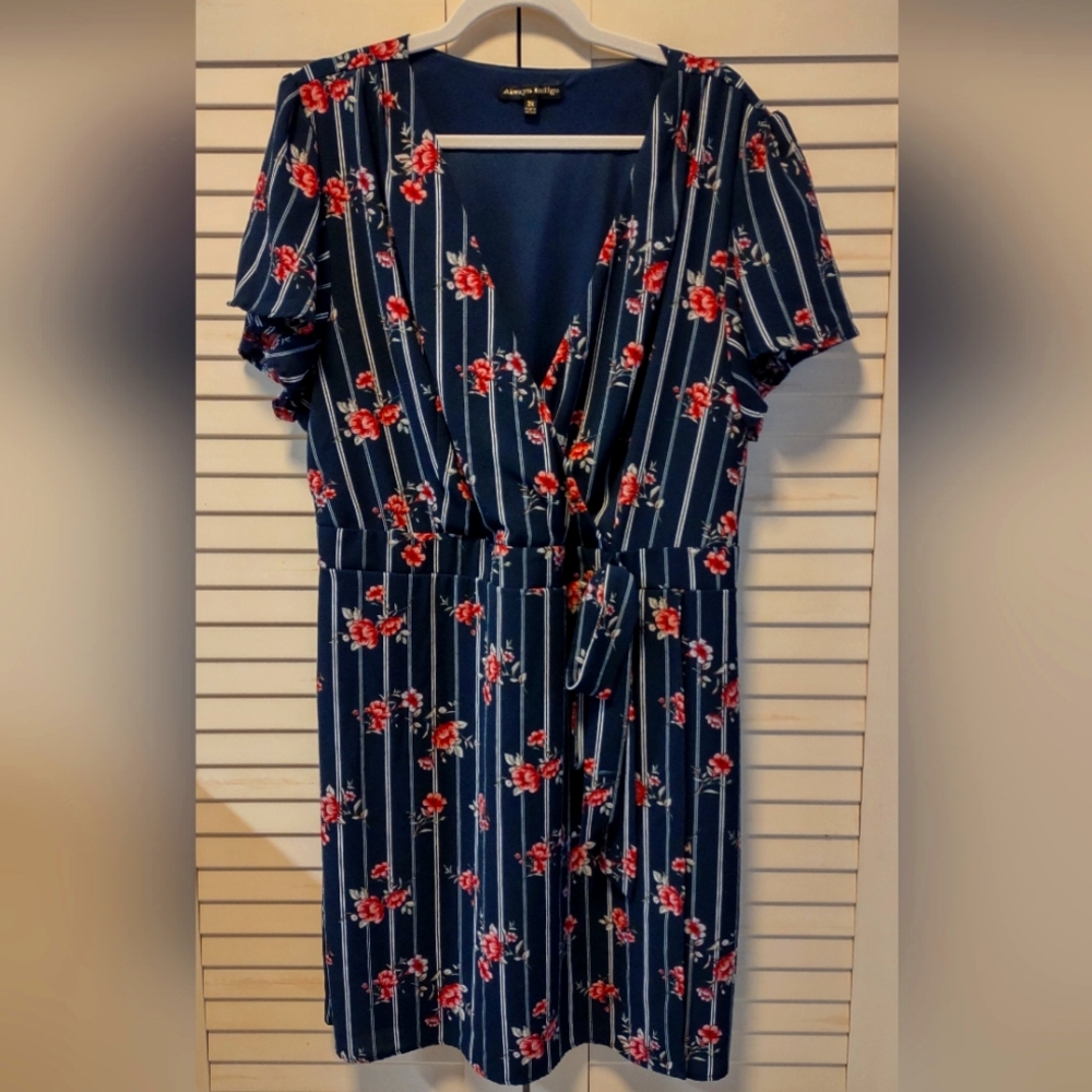 GUC Always Indigo 3x wrap dress